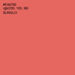 #E66760 - Sunglo Color Image