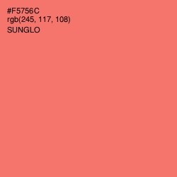 #F5756C - Sunglo Color Image