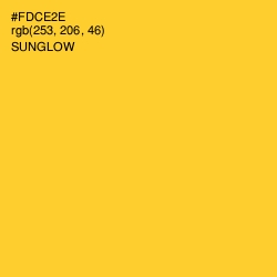 #FDCE2E - Sunglow Color Image