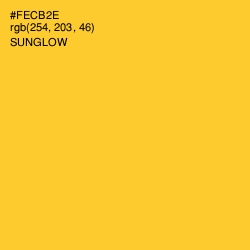 #FECB2E - Sunglow Color Image