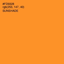 #FD9328 - Sunshade Color Image