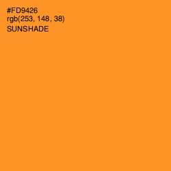 #FD9426 - Sunshade Color Image