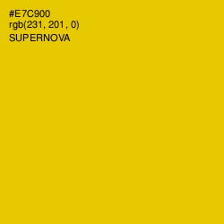 #E7C900 - Supernova Color Image