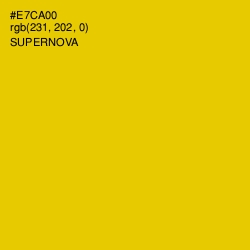 #E7CA00 - Supernova Color Image