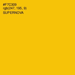 #F7C309 - Supernova Color Image