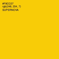 #F8CC07 - Supernova Color Image