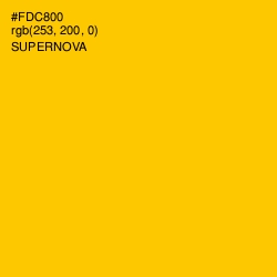 #FDC800 - Supernova Color Image