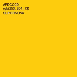#FDCC0D - Supernova Color Image
