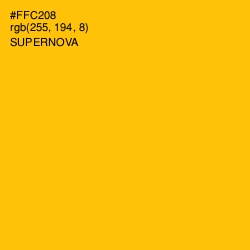 #FFC208 - Supernova Color Image