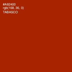 #A82400 - Tabasco Color Image