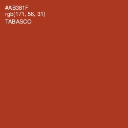 #AB381F - Tabasco Color Image