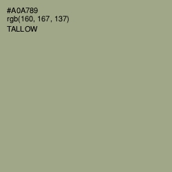 #A0A789 - Tallow Color Image