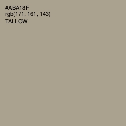 #ABA18F - Tallow Color Image