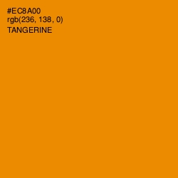 #EC8A00 - Tangerine Color Image