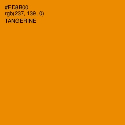 #ED8B00 - Tangerine Color Image