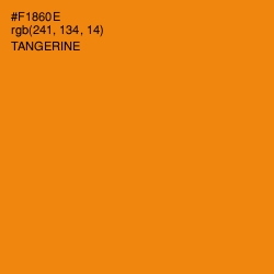 #F1860E - Tangerine Color Image