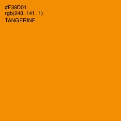 #F38D01 - Tangerine Color Image