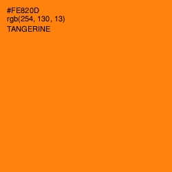 #FE820D - Tangerine Color Image