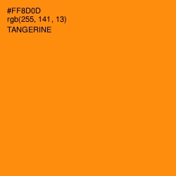 #FF8D0D - Tangerine Color Image