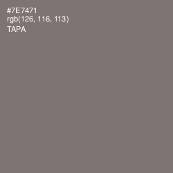 #7E7471 - Tapa Color Image