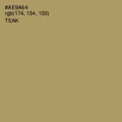 #AE9A64 - Teak Color Image