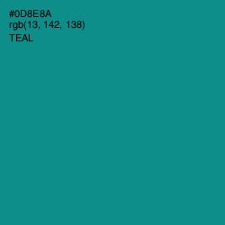 #0D8E8A - Teal Color Image