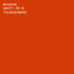 #D33A06 - Thunderbird Color Image