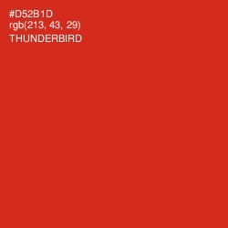 #D52B1D - Thunderbird Color Image