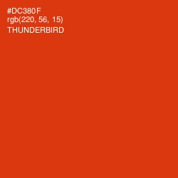 #DC380F - Thunderbird Color Image
