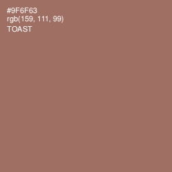 #9F6F63 - Toast Color Image