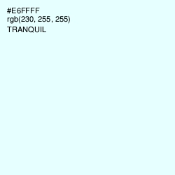 #E6FFFF - Tranquil Color Image