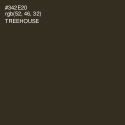 #342E20 - Treehouse Color Image