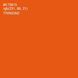#E75815 - Trinidad Color Image