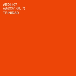 #ED4407 - Trinidad Color Image