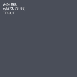#494E58 - Trout Color Image