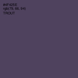 #4F425E - Trout Color Image