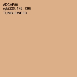 #DCAF88 - Tumbleweed Color Image