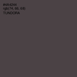 #4A4244 - Tundora Color Image