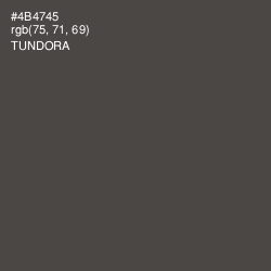 #4B4745 - Tundora Color Image