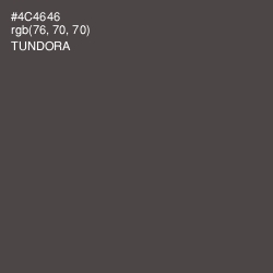 #4C4646 - Tundora Color Image