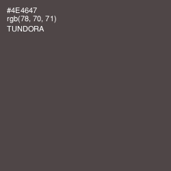 #4E4647 - Tundora Color Image