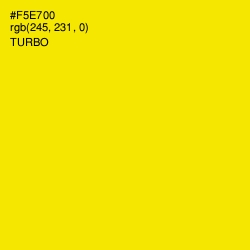 #F5E700 - Turbo Color Image