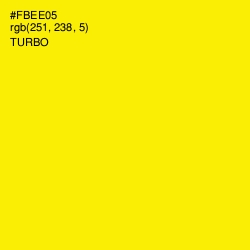 #FBEE05 - Turbo Color Image