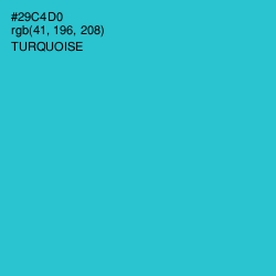 #29C4D0 - Turquoise Color Image