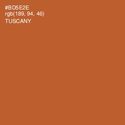 #BD5E2E - Tuscany Color Image