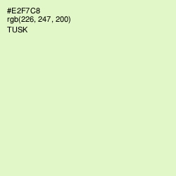 #E2F7C8 - Tusk Color Image