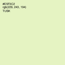 #E5F3C2 - Tusk Color Image