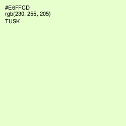 #E6FFCD - Tusk Color Image