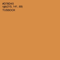 #D78D45 - Tussock Color Image