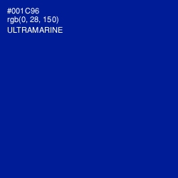 #001C96 - Ultramarine Color Image